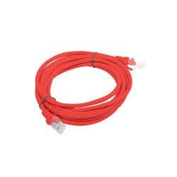 PATCHCORD CAT.5E UTP 3M ČERVENÝ
