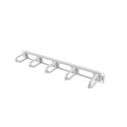 19" PANEL PRO SPRÁVU KABELŮ 5 KROUŽKŮ - TYP B 1U ŠEDÝ