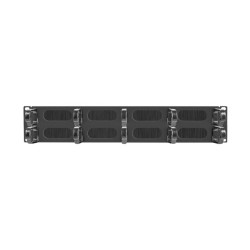 19" PANEL S KARTÁČEM PRO SPRÁVU KABELŮ 10 KROUŽKŮ TYP B 2U ČERNÝ