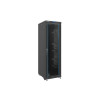 19" VOLNĚ STOJÍCÍ RACKOVÁ SKŘÍŇ 37U/600X800 (FLAT PACK) S PROSKLENÝMI DVEŘMI LCD ČERNÁ 