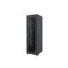 19" VOLNĚ STOJÍCÍ RACKOVÁ SKŘÍŇ 37U/600X800 (FLAT PACK) S PROSKLENÝMI DVEŘMI LCD ČERNÁ 