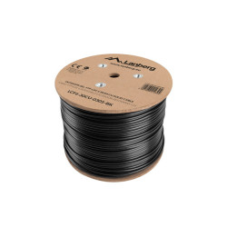 LAN KABEL CAT.6 FTP 305M PEVNÝ VENKOVNÍ KABEL S GELOVOU VÝPLNÍ CU ČERNÝ