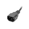 19"  1U 10A 2M 4X FRANCOUZSKÉ ZÁSUVKY 4X ZÁSUVKY IEC C13 ČERNÁ C14