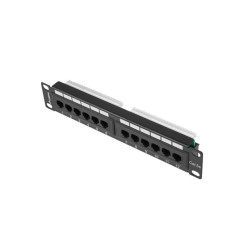 PATCH PANEL 12PORT 1U 10" CAT.5E UTP ČERNÝ