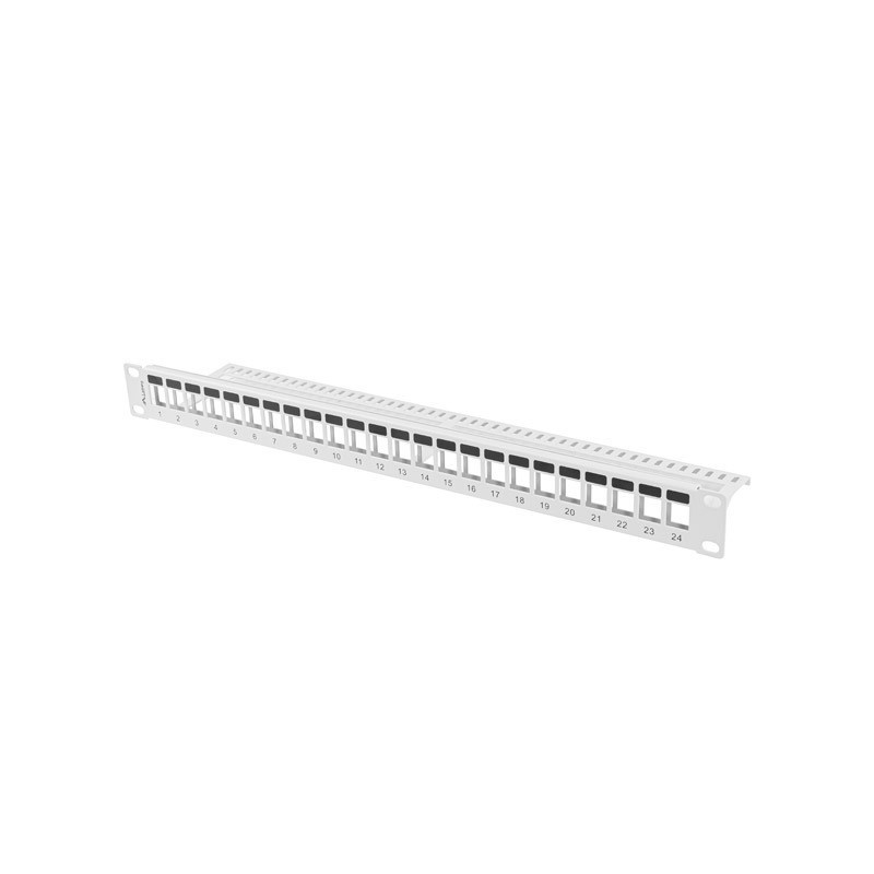 PATCH PANEL BLANK 24 PORTŮ 1U PRO MODULY KEYSTONE ŠEDÝ PATCH PANEL BLANK 24 PORTŮ 1U PRO MODULY KEYSTONE ŠEDÝ
