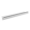 PATCH PANEL BLANK 24 PORTŮ 1U PRO MODULY KEYSTONE ŠEDÝ