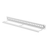 PATCH PANEL BLANK 24 PORTŮ 1U PRO MODULY KEYSTONE ŠEDÝ