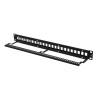 Modulární patch panel 1U PRO  KEYSTONE ČERNÝ