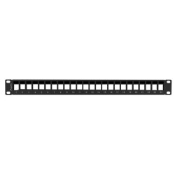 Modulární patch panel 1U PRO  KEYSTONE ČERNÝ