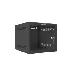 RACKOVÁ SKŘÍŇ 10" NÁSTĚNNÁ 4U/280X310 (FLAT PACK) S PROSKLENÝMI DVEŘMI ČERNÁ