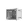 RACKOVÁ SKŘÍŇ 10" NÁSTĚNNÁ 4U/280X310 (FLAT PACK) S PROSKLENÝMI DVEŘMI ŠEDÁ