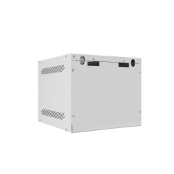 RACKOVÁ SKŘÍŇ 10" NÁSTĚNNÁ 4U/280X310 (FLAT PACK) S PROSKLENÝMI DVEŘMI ŠEDÁ