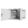 RACKOVÁ SKŘÍŇ 10" NÁSTĚNNÁ 4U/280X310 (FLAT PACK) S PROSKLENÝMI DVEŘMI ŠEDÁ