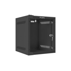 RACKOVÁ SKŘÍŇ 10" PRO MONTÁŽ NA STĚNU 6U/280X310 (FLAT PACK) S PROSKLENÝMI DVEŘMI ČERNÁ