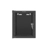 RACKOVÁ SKŘÍŇ 10" PRO MONTÁŽ NA STĚNU 6U/280X310 (FLAT PACK) S PROSKLENÝMI DVEŘMI ČERNÁ