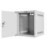 RACKOVÁ SKŘÍŇ 10" NÁSTĚNNÁ 6U/280X310 (FLAT PACK) S PROSKLENÝMI DVEŘMI ŠEDÁ