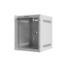 RACKOVÁ SKŘÍŇ 10" NÁSTĚNNÁ 6U/280X310 (FLAT PACK) S PROSKLENÝMI DVEŘMI ŠEDÁ