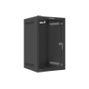 RACKOVÁ SKŘÍŇ 10" PRO MONTÁŽ NA STĚNU 9U/280X310 (FLAT PACK) S PROSKLENÝMI DVEŘMI ČERNÁ