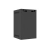 RACKOVÁ SKŘÍŇ 10" PRO MONTÁŽ NA STĚNU 9U/280X310 (FLAT PACK) S PROSKLENÝMI DVEŘMI ČERNÁ