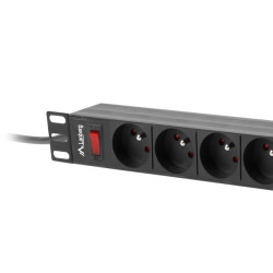 PDU 19"  1U 16A 3M 9X Přepěťová ochrana