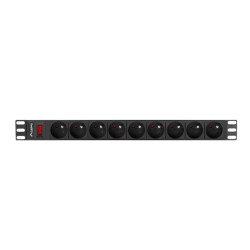 PDU 19"  1U 16A 3M 9X Přepěťová ochrana