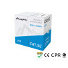 LAN KABEL CAT.5E UTP 305M PEVNÝ CU ŠEDÝ CPR