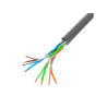 LAN KABEL CAT.5E UTP 305M PEVNÝ CU ŠEDÝ CPR