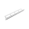 PATCH PANEL 24 PORTŮ 1U STAGGERED S ORGANIZÉREM PRO MODULY KEYSTONE ŠEDÝ