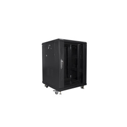 RACKOVÁ SKŘÍŇ 19" VOLNĚ STOJÍCÍ 15U/600X600 (FLAT PACK) ČERNÁ  (FLAT PACK)