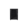 RACKOVÁ SKŘÍŇ 19" VOLNĚ STOJÍCÍ 15U/600X600 (FLAT PACK) ČERNÁ  (FLAT PACK)