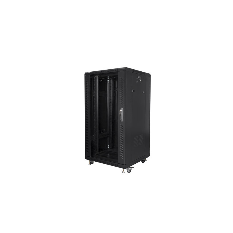 19" VOLNĚ STOJÍCÍ RACKOVÁ SKŘÍŇ 22U/600X600 (FLAT PACK) ČERNÁ  (FLAT PACK)