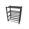 RÁM BATERIE PRO UPS 830X454 2 ŘADY 4 ÚROVNĚ (8 POLIC) (PLOCHÉ BALENÍ) ČERNÝ