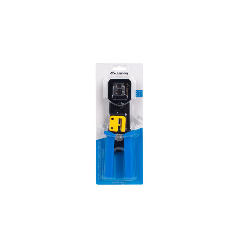 KRIMPOVACÍ NÁSTROJ RJ45 RJ11 RJ12 PRO PRŮCHOZÍ MODULÁRNÍ KONEKTOR KRIMPOVACÍ NÁSTROJ RJ45 RJ11 RJ12 PRO PRŮCHOZÍ MODULÁRNÍ KONEKTOR