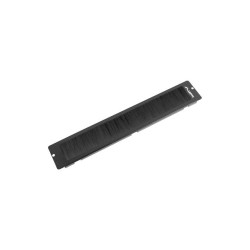 19" VOLNĚ STOJÍCÍ KARTÁČOVÝ PANEL PRO VSTUP KABELŮ ČERNÝ  AK-1105-B