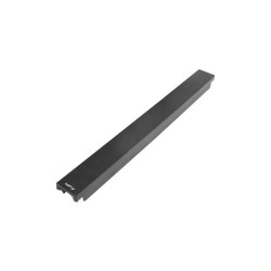 19" PLASTOVÝ RYCHLOMONTÁŽNÍ OHNIVZDORNÝ ZASLEPOVACÍ PANEL 1U ČERNÝ