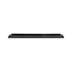 19" PLASTOVÝ RYCHLOMONTÁŽNÍ OHNIVZDORNÝ ZASLEPOVACÍ PANEL 1U ČERNÝ