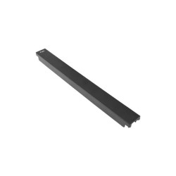 19" PLASTOVÝ RYCHLOMONTÁŽNÍ OHNIVZDORNÝ ZASLEPOVACÍ PANEL 1U ČERNÝ