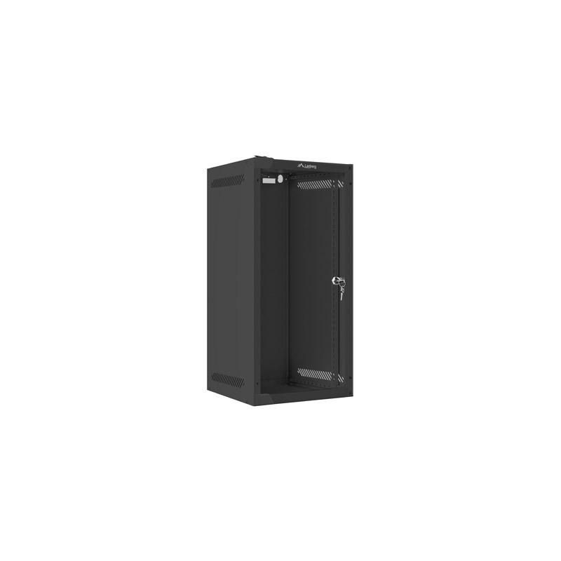 RACKOVÁ SKŘÍŇ 10" NÁSTĚNNÁ 12U/280X310 (FLAT PACK) S PROSKLENÝMI DVEŘMI ČERNÁ RACKOVÁ SKŘÍŇ 10" NÁSTĚNNÁ 12U/280X310 (FLAT PACK) S PROSKLENÝMI DVEŘMI ČERNÁ