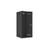 RACKOVÁ SKŘÍŇ 10" NÁSTĚNNÁ 12U/280X310 (FLAT PACK) S PROSKLENÝMI DVEŘMI ČERNÁ