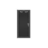RACKOVÁ SKŘÍŇ 10" NÁSTĚNNÁ 12U/280X310 (FLAT PACK) S PROSKLENÝMI DVEŘMI ČERNÁ