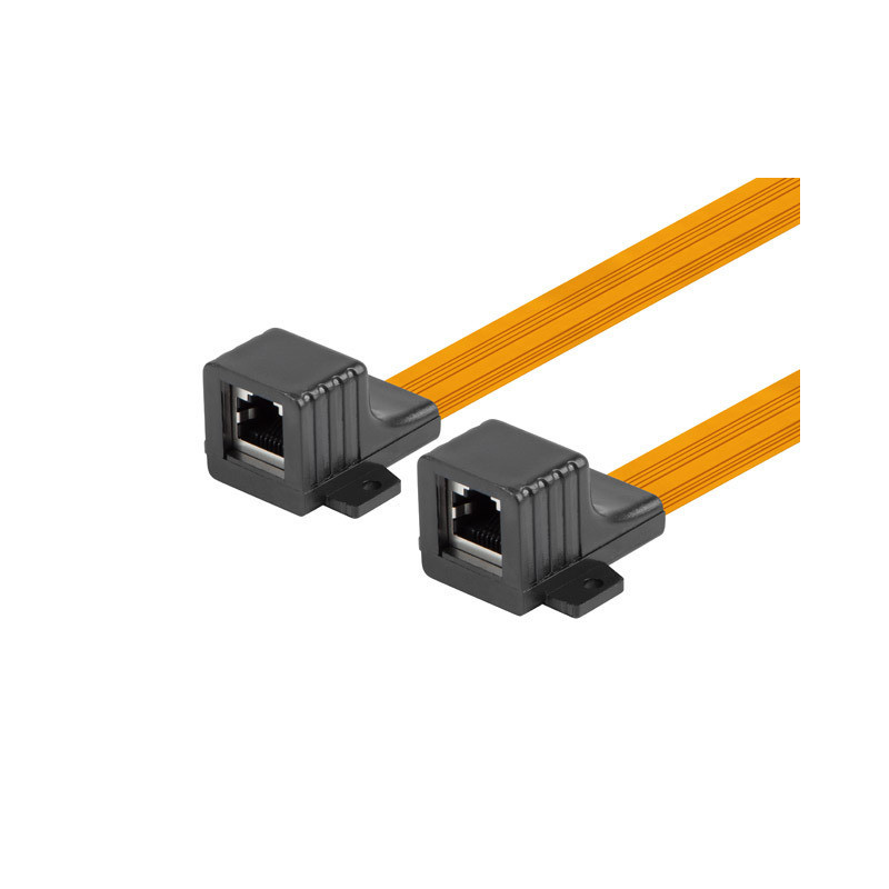 RJ45 ŘADOVÁ SPOJKA TENKÝ KABEL S OKÉNKEM 17CM RJ45 ŘADOVÁ SPOJKA TENKÝ KABEL S OKÉNKEM 17CM