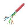 LAN KABEL CAT.5E UTP 305M PEVNÝ CU ČERVENÝ