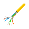 LAN KABEL CAT.5E UTP 305M PEVNÝ CU ŽLUTÝ