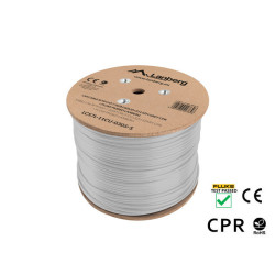 LAN KABEL CAT.7 SFTP 305M PEVNÝ CU LSZH ŠEDÝ CPR