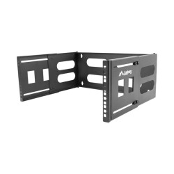 SKLÁDACÍ DRŽÁK PRO MONTÁŽ NA STĚNU 19" 4U 497X400/240 ČERNÝ