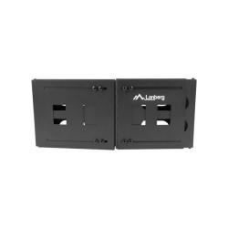 SKLÁDACÍ DRŽÁK PRO MONTÁŽ NA STĚNU 19" 4U 497X400/240 ČERNÝ