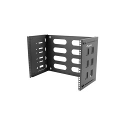 SKLÁDACÍ DRŽÁK PRO MONTÁŽ NA STĚNU 19" 8U 497X400/240 ČERNÝ
