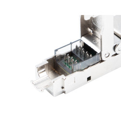 2X RJ45 CAT6A FTP KONEKTOR 8P8C BEZNÁSTROJOVÝ ADAPTÉR