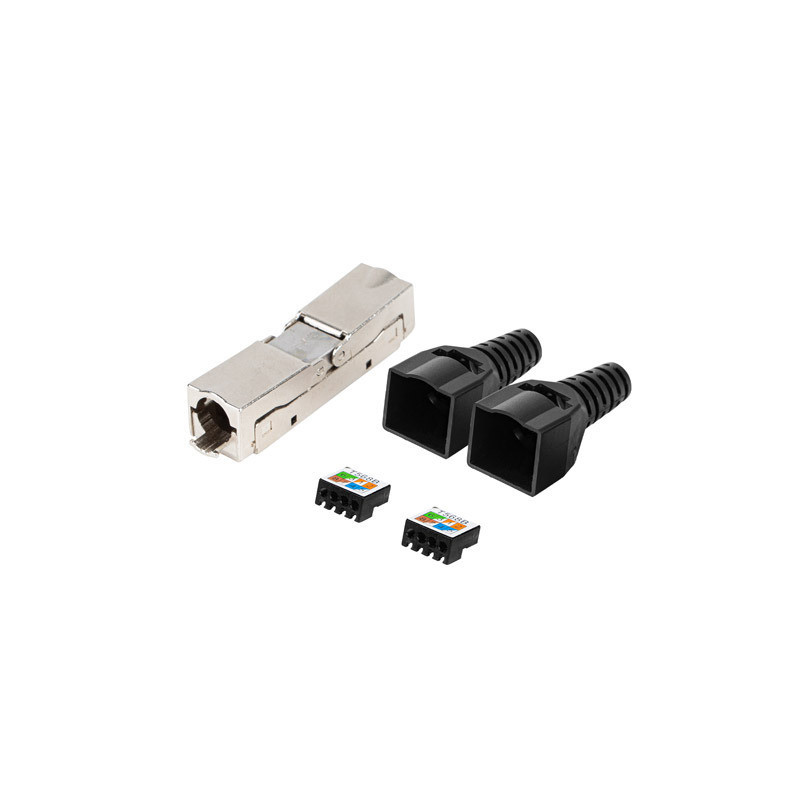 2X RJ45 CAT6 FTP KONEKTOR 8P8C BEZNÁSTROJOVÝ ADAPTÉR 2X RJ45 CAT6 FTP KONEKTOR 8P8C BEZNÁSTROJOVÝ ADAPTÉR