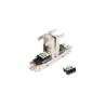 2X RJ45 CAT6 FTP KONEKTOR 8P8C BEZNÁSTROJOVÝ ADAPTÉR